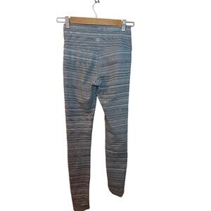 Athleta Grey Black White Heathered Leggings Athletic Gym Sz XS